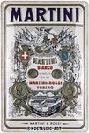 Nostalgic-Art Metallschild Blechschild 20 x 30cm - Bacardi - Martini - Bianco