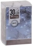 Spetebo LED-Lichterkette Lichterkette mit 30 LED in kalt wei&szlig; - 450 cm,...