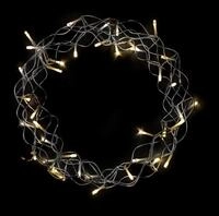 Spetebo Dekokranz Metallkranz &Oslash; 30 cm zum h&auml;ngen - 40 LED -, Metallkranz...
