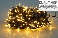 Spetebo Lichterkette LED Beleuchtung 40 LED - Dual Timer, 41-flammig, Dual Timer