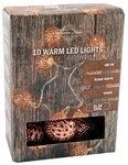 Spetebo Lichterkette Deko Lichterkette - 100 cm -, 10-flammig, Kupfer Kugeln 10...