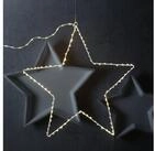 MARELIDA LED-Stern f&uuml;r au&szlig;en Leuchtstern Metallstern 140LED 40cm Weihnachtsstern