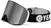 YEAZ Skibrille APEX Magnet-Ski-Snowboardbrille silber, Magnet-Wechsel-System f&uuml;r