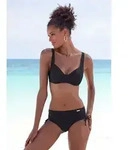 LASCANA B&uuml;gel-Bikini-Top Lolo, in modischer Schnittform schwarz 40