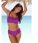 LASCANA Bandeau-Bikini-Top Comfy, mit bequemer Passform ohne B&uuml;gel lila 42