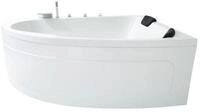 Basera&reg; Badewanne Eck-Badewanne Guam Rechts 180 x 130 cm f&uuml;r 2 Personen,