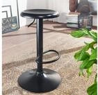 FINEBUY Barhocker FB58288 Schwarz Hocker Metall Bistrohocker 100 kg Rund...