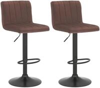 CLP Barhocker Jamie (Set, 2 St., 2er), Samt-Bezug, h&ouml;henverstellbar, drehbar