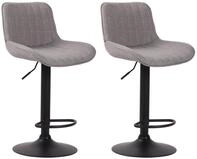 CLP Barhocker Lentini Stoff (Set, 2er), 360&deg; dreh-& h&ouml;henverstellbar