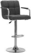 vidaXL Barhocker Barhocker Dunkelgrau Stoff (1 St)