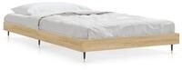 vidaXL Bettgestell, Bettrahmen Sonoma-Eiche 100x200 cm Holzwerkstoff