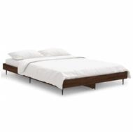 vidaXL Bettgestell, Bettrahmen Braun Eichen-Optik 120x190 cm Holzwerkstoff