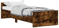 vidaXL Bettgestell, Bettrahmen R&auml;uchereiche 75x190 cm Holzwerkstoff
