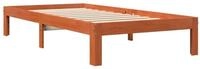 vidaXL Bett Massivholzbett ohne Matratze Wachsbraun 100x200 Kiefernholz