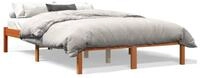 vidaXL Bettgestell 140 x 200 cm Massivholzbett Wachsbraun 140x200 cm Kiefer Bett