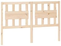 vidaXL Bett Kopfteil 125,5x4x100 cm Massivholz Kiefer (1-tlg)