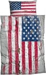 CASATEX Bettw&auml;sche Stars & Stripes, Renforc&eacute;, 2 teilig, mit Flagge