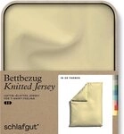 Schlafgut Bettbezug Premium Bettbezug Knitted Jersey (1 St), (1 St), Ton-in-Ton