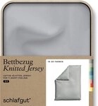 Schlafgut Bettbezug Premium Bettbezug Knitted Jersey (1 St), (1 St), Ton-in-Ton