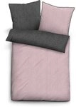 Biberna Wendebettw&auml;sche HERMAL Melange Flanell uni, kuschelig weich, Flanell, 2