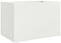 vidaXL Pflanzk&uuml;bel, Pflanzkasten Wei&szlig; 62x40x39 cm Kaltgewalzter Stahl