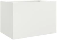 vidaXL Pflanzk&uuml;bel, Pflanzkasten Wei&szlig; 62x47x46 cm Kaltgewalzter Stahl