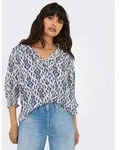 ONLY Kurzarmbluse ONLRAYA 3/4 SHIRT WVN NOOS Viskose, regular fit