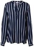 KAFFE Langarmbluse Bluse langarm KAstridy blau 34