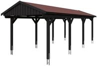 Skanholz Einzelcarport Fichtelberg, BxT: 317x808 cm, 303 cm Einfahrtsh&ouml;he