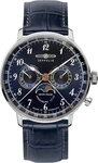 ZEPPELIN Multifunktionsuhr LZ 129 Hindenburg Moonphase 7036-3, Armbanduhr, Quarzuhr,