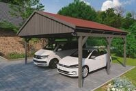 Skanholz Doppelcarport Fichtelberg, BxT: 618x566 cm, 574 cm Einfahrtsh&ouml;he, mit...