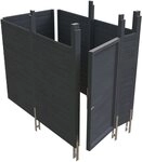 Skanholz Carport-Ger&auml;teraum Abstellraum C7, BxT: 275x164 cm, aus Profilschalung
