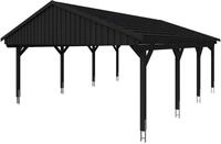 Skanholz Doppelcarport Fichtelberg, BxT: 618x808 cm, 362 cm Einfahrtsh&ouml;he