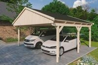Skanholz Doppelcarport Fichtelberg, BxT: 618x566 cm, 574 cm Einfahrtsh&ouml;he, mit