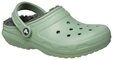 Crocs Sandale Classic Lined Clog (mit Innenfutter) gr&uuml;n - 1 Paar Badeschuh