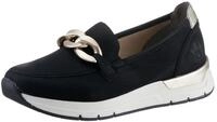 Slip-On Sneaker RIEKER, Damen, Gr. 36, gold (schwarz, goldfarben), Nubuklederimitat,