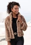 LASCANA Fellimitatjacke kuschelige Kurzjacke aus Teddypl&uuml;sch, modisch