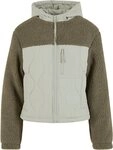 URBAN CLASSICS Allwetterjacke Urban Classics Ladies Sherpa Crinkle Nylon Mix...