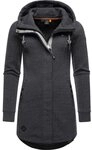 Ragwear Langjacke Letty Intl. Sportliche Kapuzenjacke mit Kunstleder-Elementen