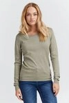 OXMO Strickpullover OXEdda Gem&uuml;tlicher Basic Feinstrickpullover