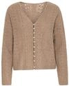 Strickpullover ICHI "Damen Strickpullover IHLIYANNA", Damen, Gr. L, braun (fungi),