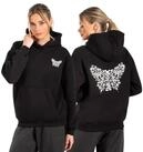 Smilodox Hoodie Nala, Oversize Fit Pullover mit gro&szlig;er Kapuze und Butterfly Print
