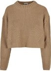 URBAN CLASSICS Rundhalspullover Urban Classics Damen Ladies Wide Oversize Sweater