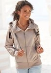 Elbsand Sweatjacke Kekoa mit gro&szlig;em Logodruck hinten, bequeme Freizeitjacke mit