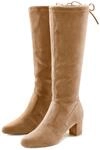 Schlupfstiefel LASCANA "Schlupfboots, Slouchy Boots, Slip-On", Damen, Gr. 36, braun