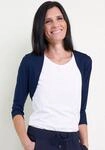 Shirtjacke SEIDEL MODEN, Damen, Gr. 34, schwarz, Jersey, Obermaterial: 95% Viskose,
