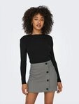 ONLY Langarmshirt ONLRILEY O-NECK L/S TOP JRS Baumwollmischung
