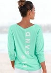 Elbsand Langarmshirt Raina mit Logoprint hinten, Longsleeve aus Baumwoll-Mix