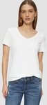 s.Oliver Kurzarmshirt T-Shirt T-Shirt mit V-Ausschnitt
