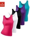 petite fleur Unterhemd (5er-Pack) weiches, elastisches Feinripp-Material, schmale,